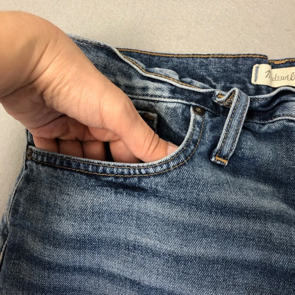 Madewell The Perfect Jean Short Womens 31 12 Cutoff Denim High Rise Festival
